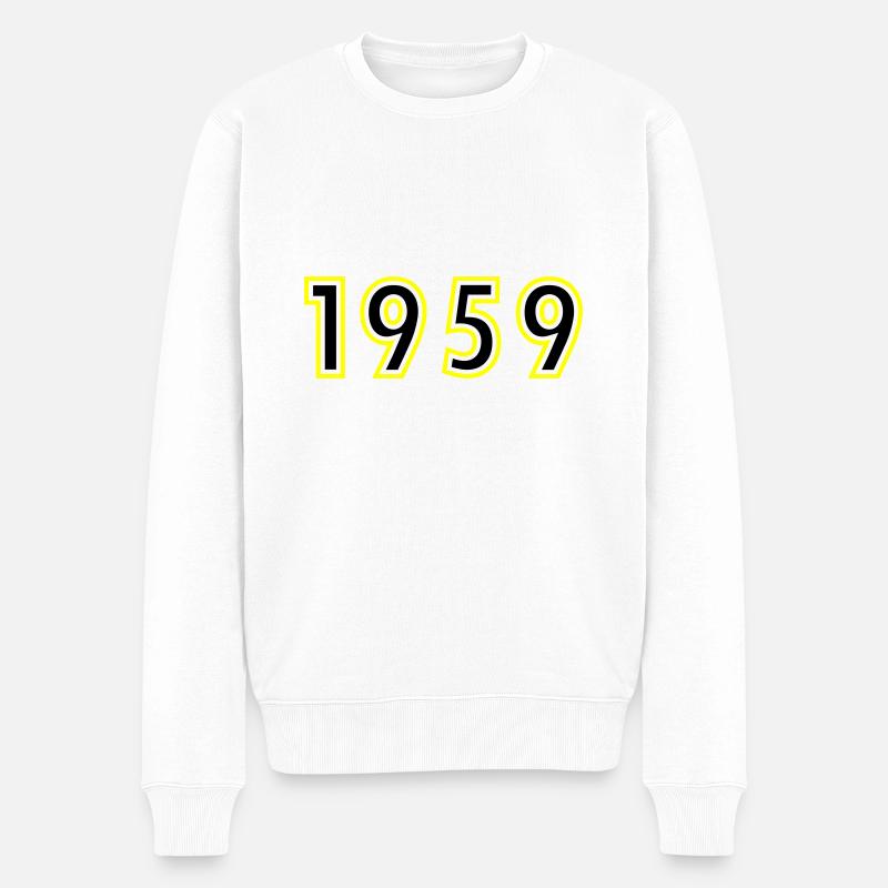 1959 Année Anniversaire - Pull Premium bio Homme - blanc