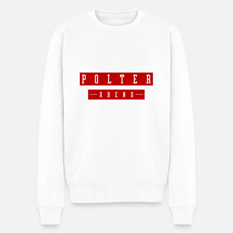 Polterabend Hochzeit Junggeselle - Männer Premium Bio Pullover - Weiß