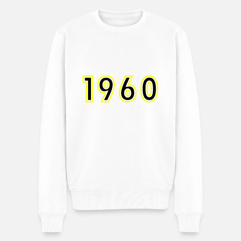 1960 Année Anniversaire - Pull Premium bio Homme - blanc