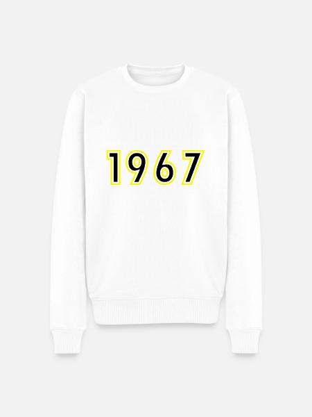 1967 Year Birthday - Men's Premium Organic Jumper - white