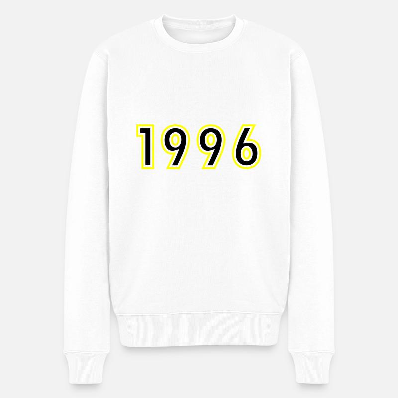 1996 Année Anniversaire - Pull Premium bio Homme - blanc