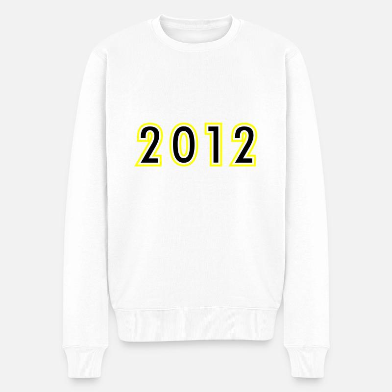 2012 Année Anniversaire - Pull Premium bio Homme - blanc