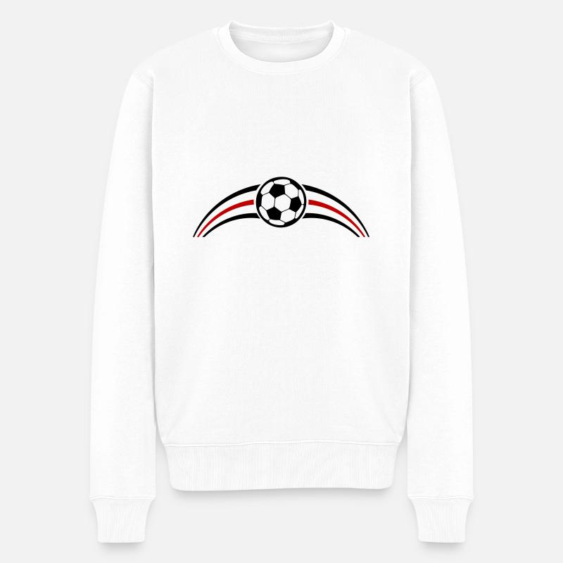 Fussball Team - Männer Premium Bio Pullover - Weiß