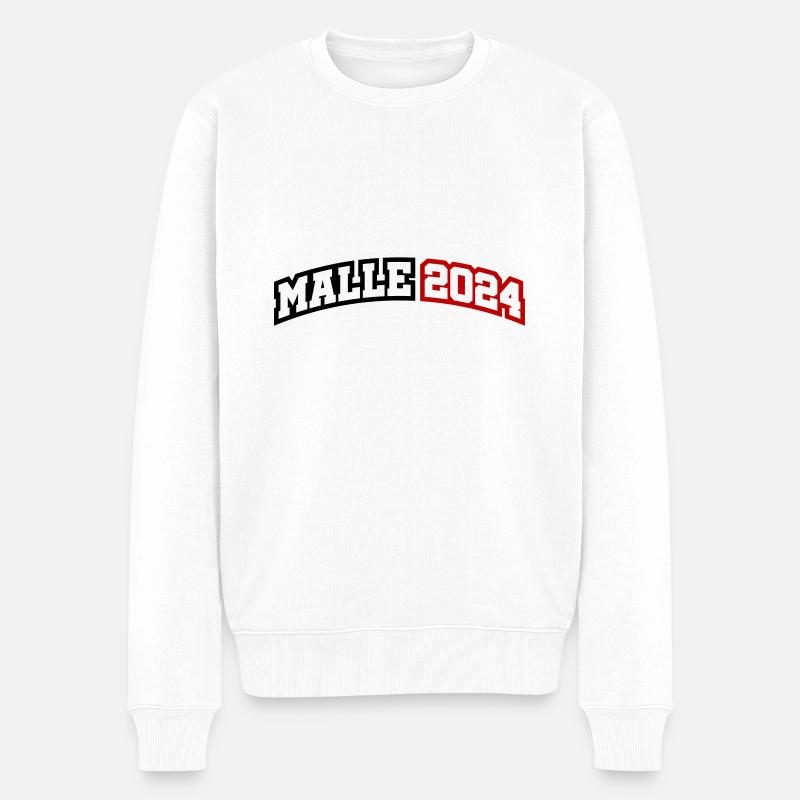 Malle 2024 Palme Mallorca - Pull Premium bio Homme - blanc