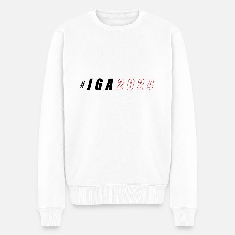 Junggesellenabschied 2024 - Männer Premium Bio Pullover - Weiß