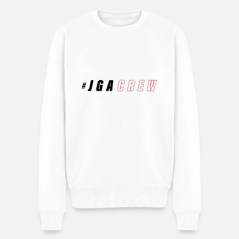 Junggesellenabschied Crew - Männer Premium Bio Pullover - Weiß
