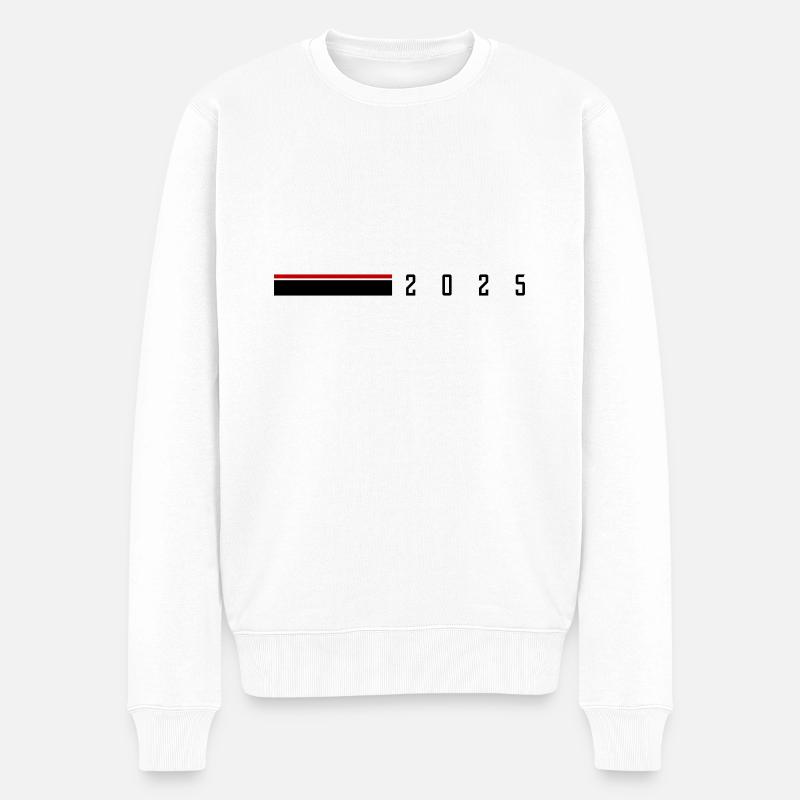 Année de ligne 2025 - Pull Premium bio Homme - blanc