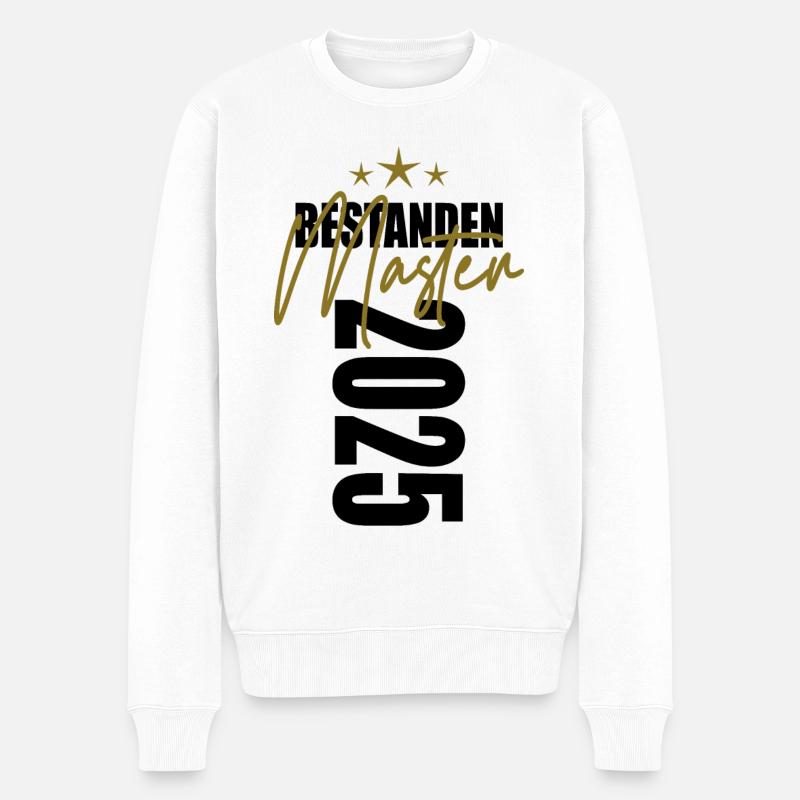 Master 2025 - Männer Premium Bio Pullover - Weiß