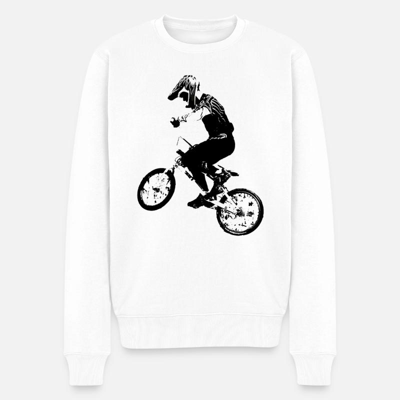 bmx - Männer Premium Bio Pullover - Weiß