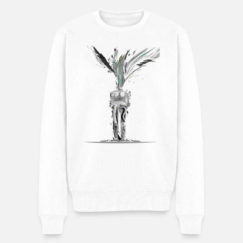 The Dreamer - Männer Premium Bio Pullover - Weiß