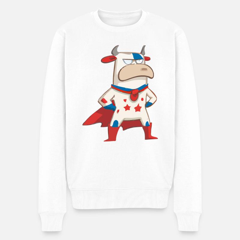 La super vache - Pull Premium bio Homme - blanc