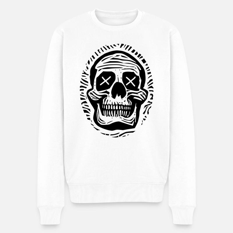 Sake - Männer Premium Bio Pullover - Weiß