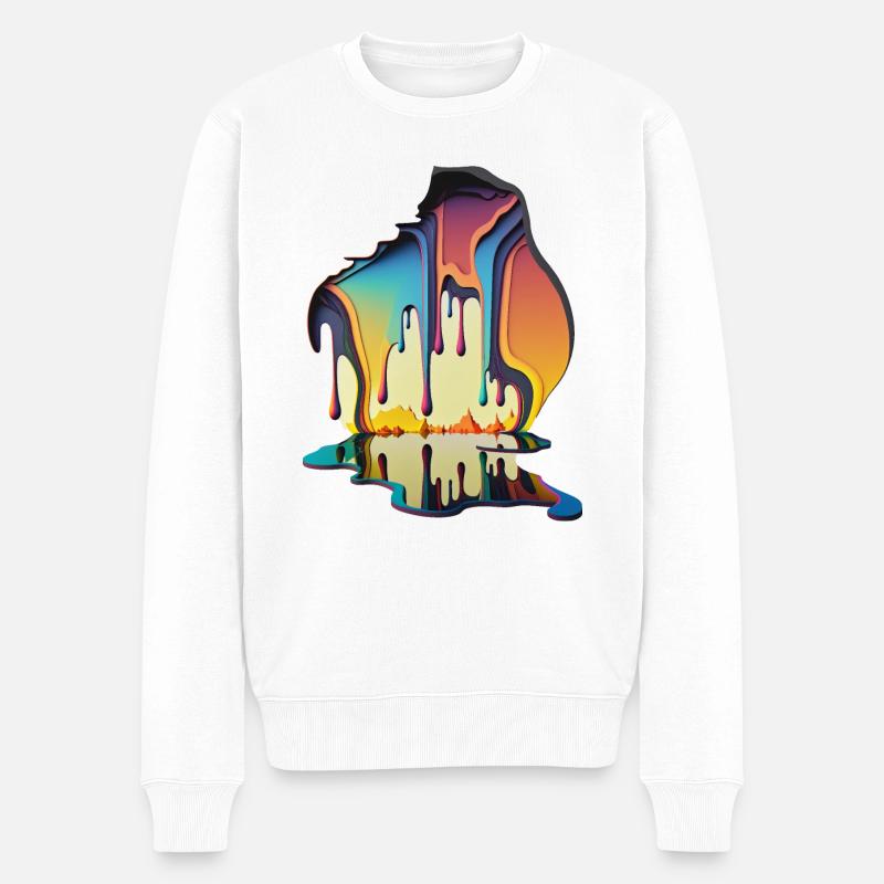 DRIPPY - Pull Premium bio Homme - blanc