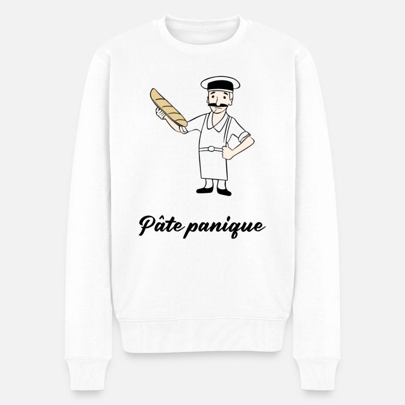 Pâte panique - Pull Premium bio Homme - blanc