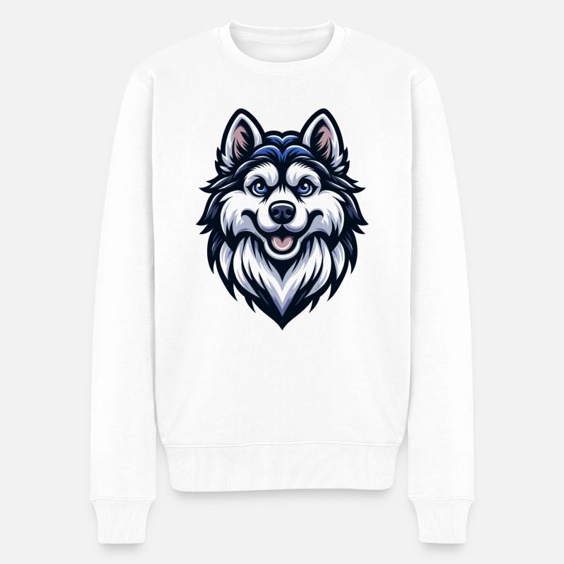 Loup mignon - Pull Premium bio Homme - blanc