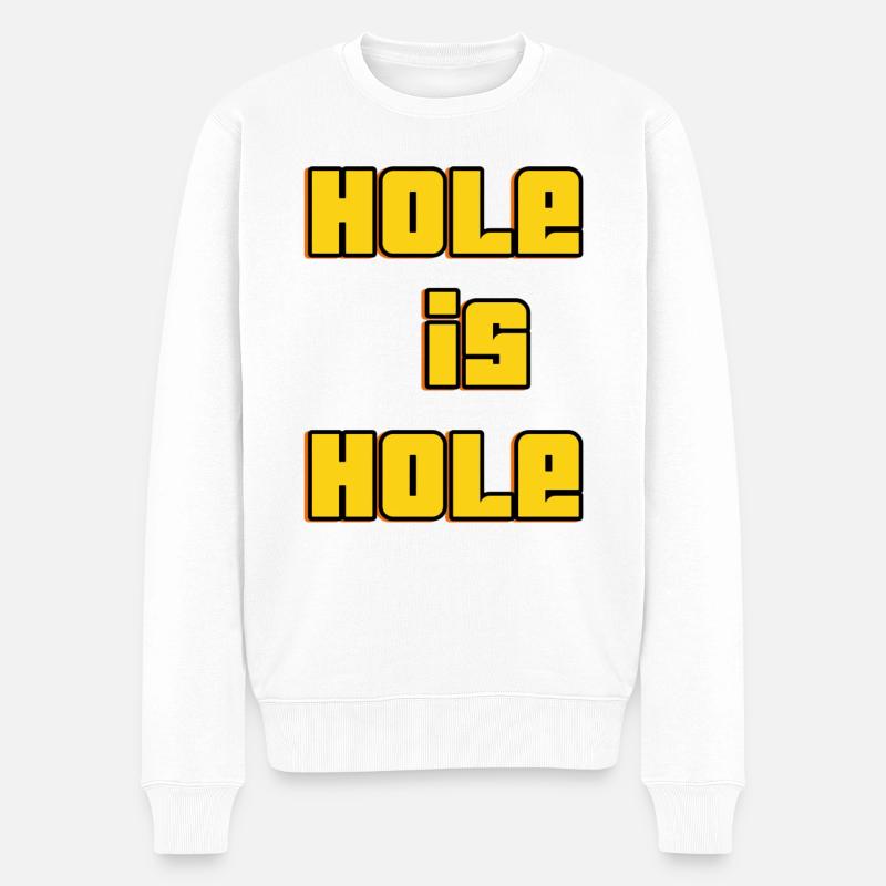 Le trou, c’est le trou - Pull Premium bio Homme - blanc