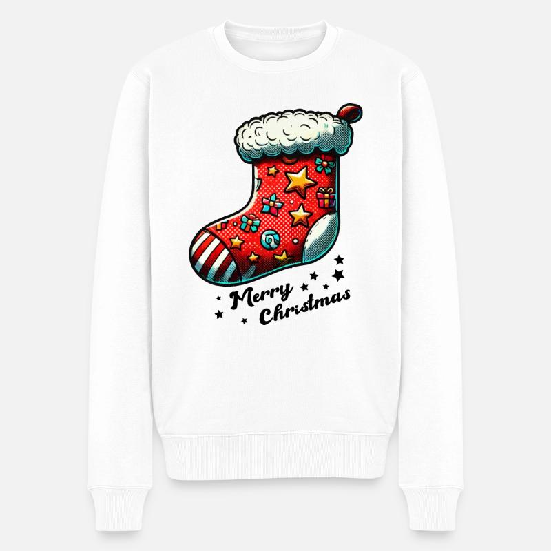Chaussette Chaussette de Noël - Pull Premium bio Homme - blanc