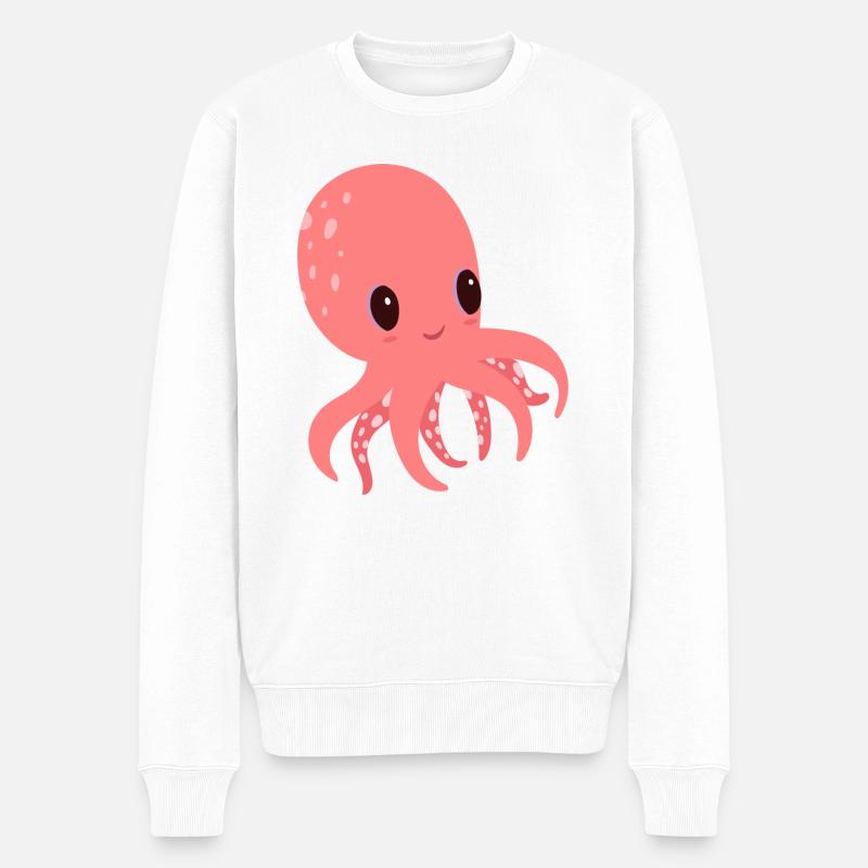 Poulpe doux - Pull Premium bio Homme - blanc