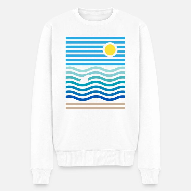 Shark - Pull Premium bio Homme - blanc