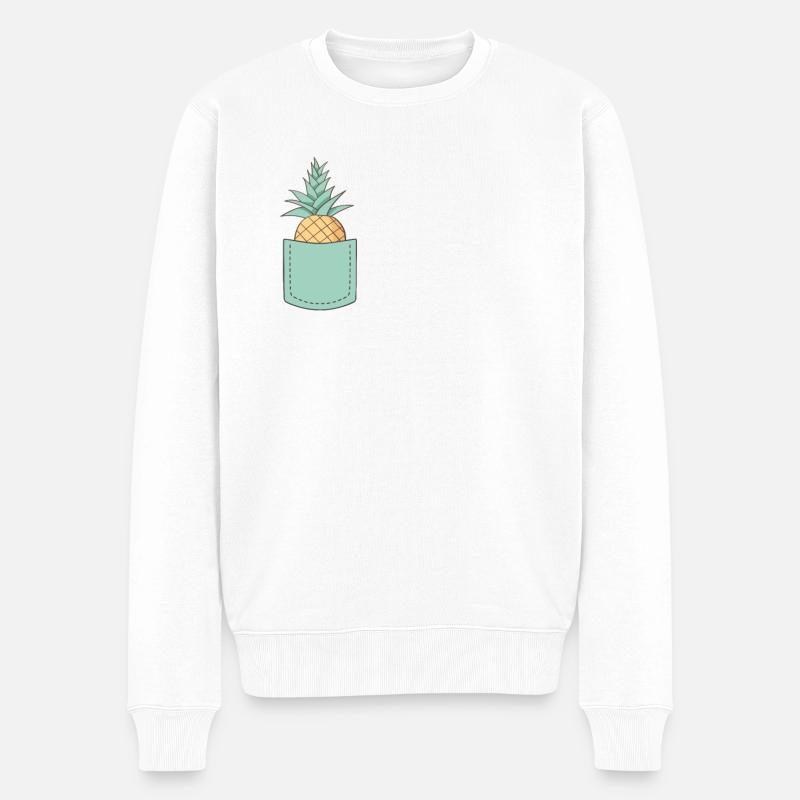 ananas de poche - Pull Premium bio Homme - blanc
