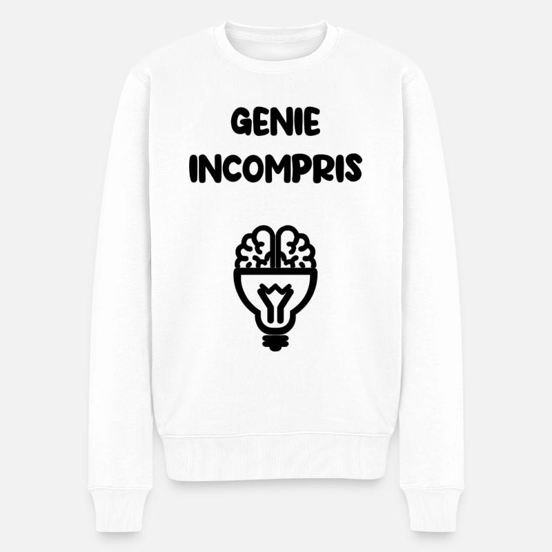 Génie incompris - Pull Premium bio Homme - blanc