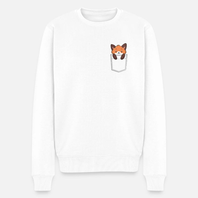 Fox dans le sac - Pull Premium bio Homme - blanc