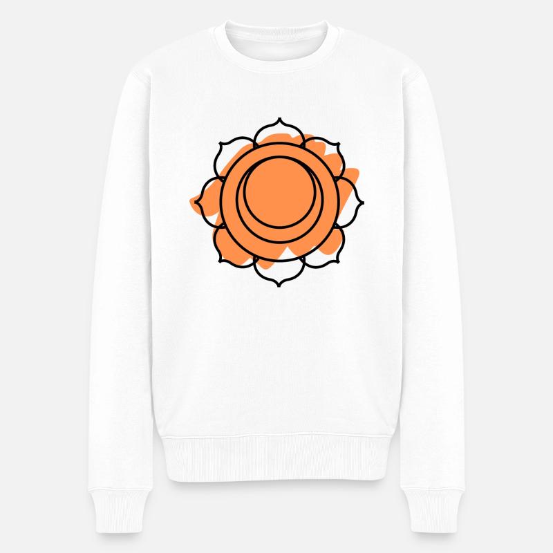 CHAKRA Swadhistana - Pull Premium bio Homme - blanc