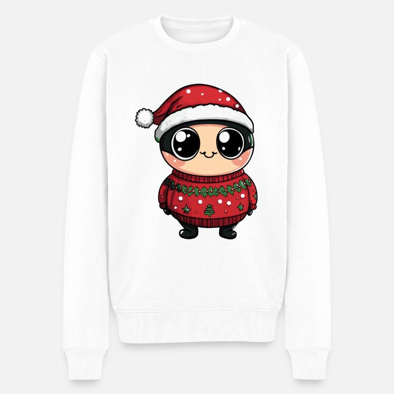 Ladybug Christmas Comic - Men's Premium Organic Jumper - white