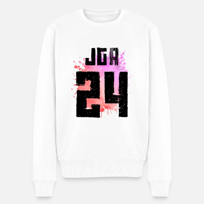 Jga 24 Bunt 2024 Junggesellenabschied - Männer Premium Bio Pullover - Weiß