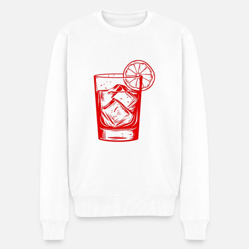 Limonade Getränk - Männer Premium Bio Pullover - Weiß