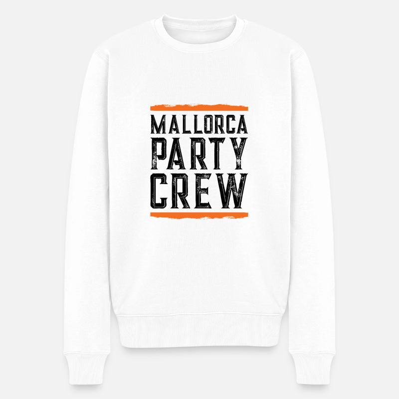 Mallorca Party Crew - Pull Premium bio Homme - blanc