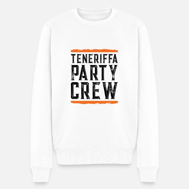 Tenerife Party Crew - Pull Premium bio Homme - blanc