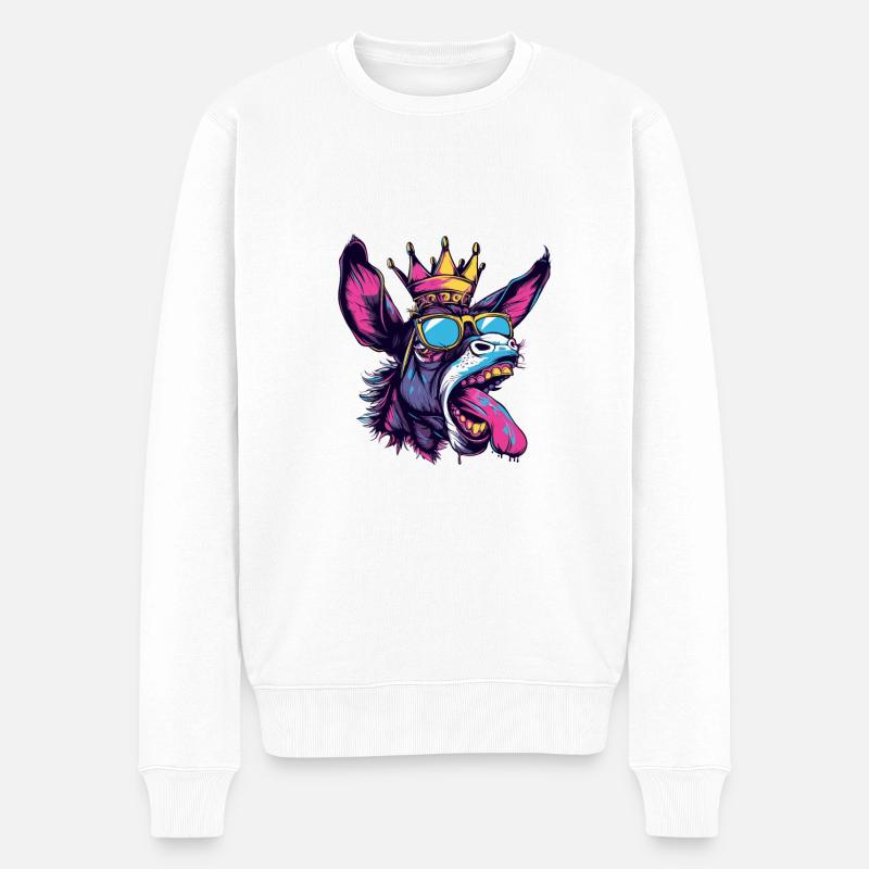 Bande dessinée de l’âne - Pull Premium bio Homme - blanc