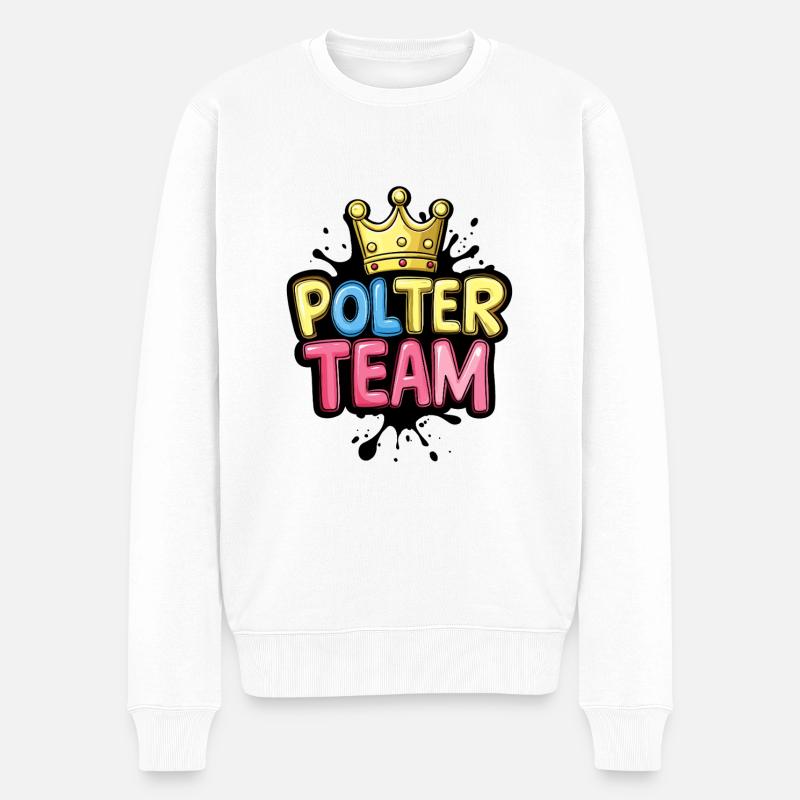L’équipe Polter - Pull Premium bio Homme - blanc