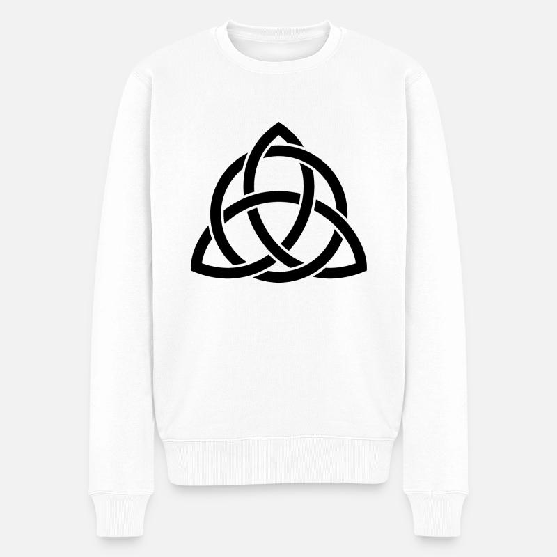 Triquetra - Pull Premium bio Homme - blanc