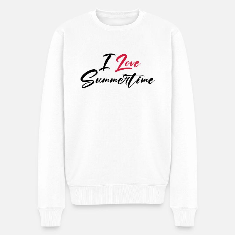 J’adore l’été - Pull Premium bio Homme - blanc