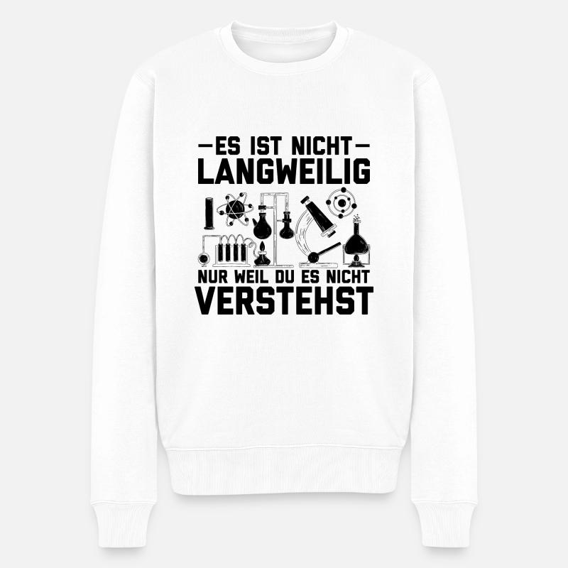 Chemiker - Männer Premium Bio Pullover - Weiß