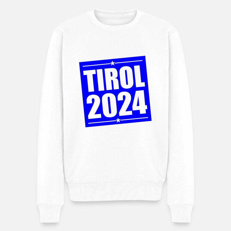 Tirol 2024 - Männer Premium Bio Pullover - Weiß