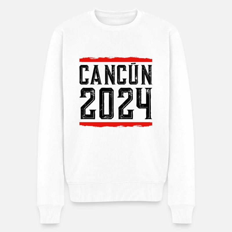 Cancún 2024 - Pull Premium bio Homme - blanc