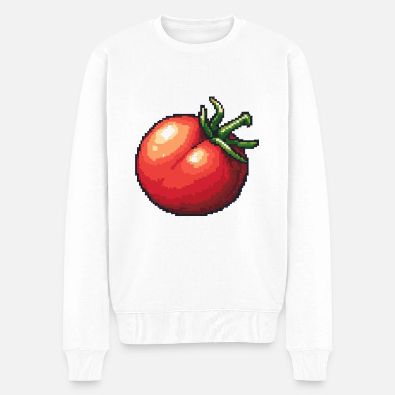 Joueur de pixels de tomate - Pull Premium bio Homme - blanc