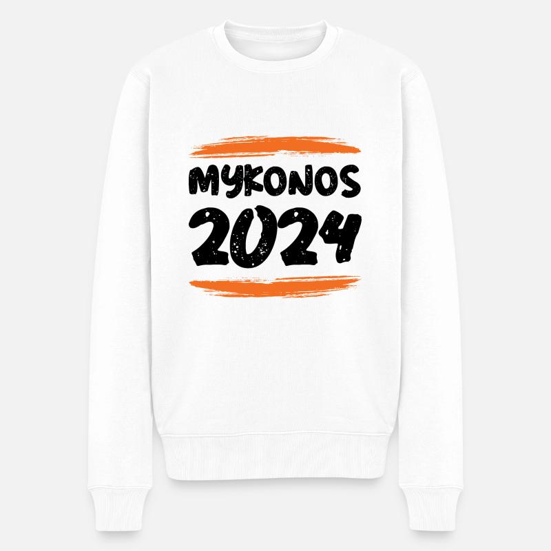 Mykonos 2024 - Pull Premium bio Homme - blanc