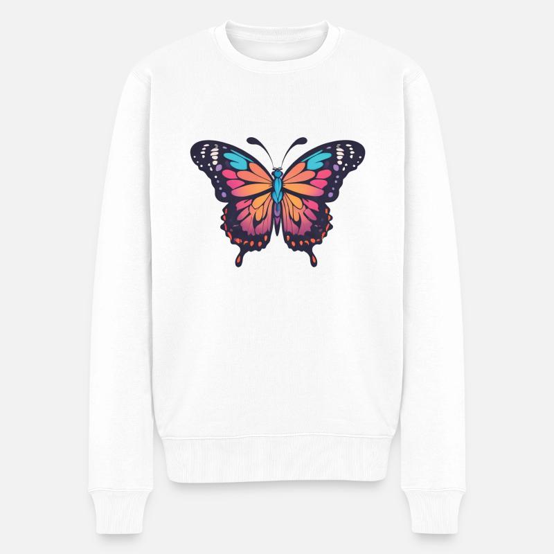 Papillon - Pull Premium bio Homme - blanc