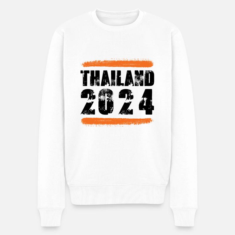 Équipe Thaïlande 2024 - Pull Premium bio Homme - blanc