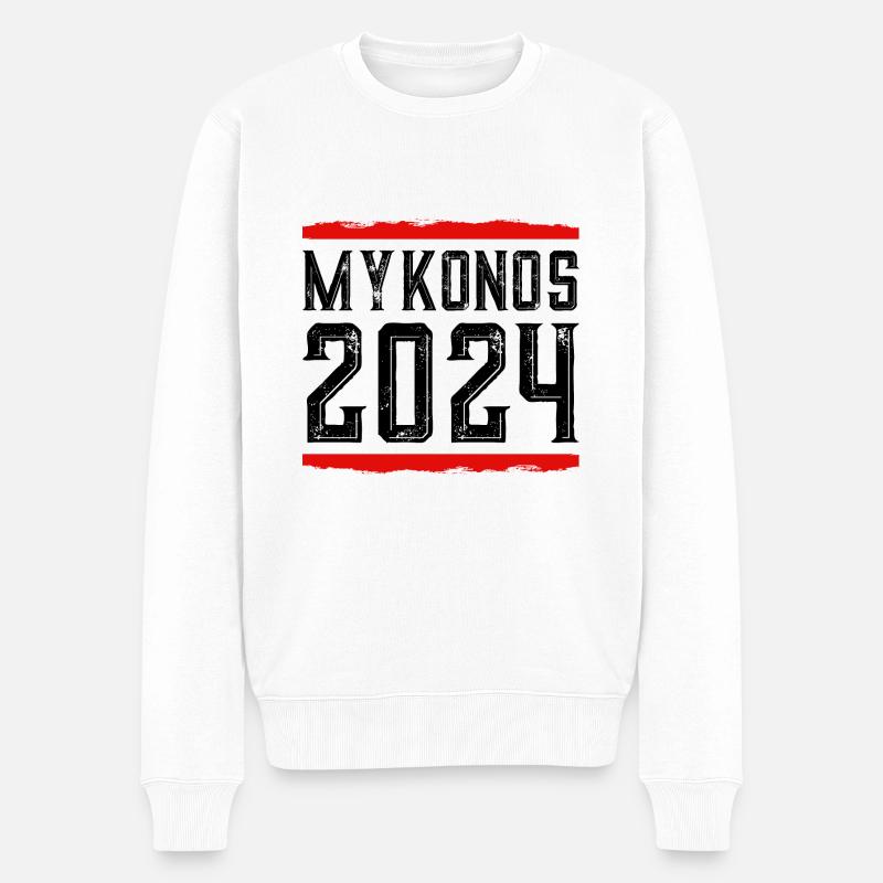 Mykonos 2024 - Pull Premium bio Homme - blanc