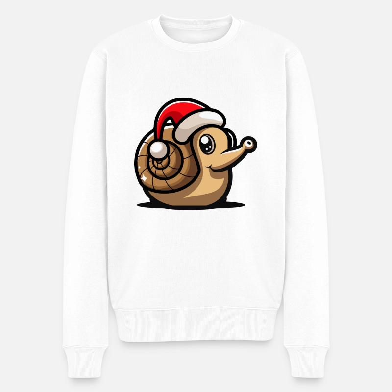 Noël de l’escargot - Pull Premium bio Homme - blanc