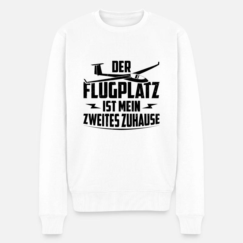 Segelflug - Männer Premium Bio Pullover - Weiß