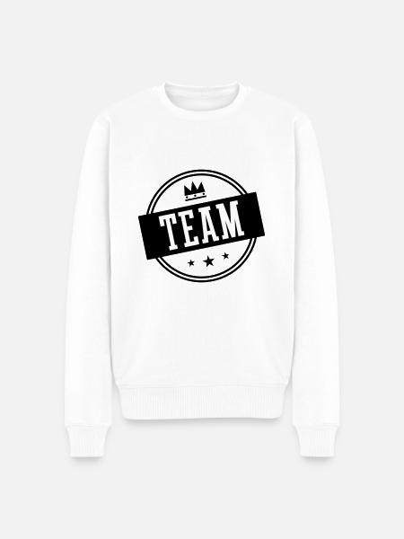 Team Circle - Men's Premium Organic Jumper - white