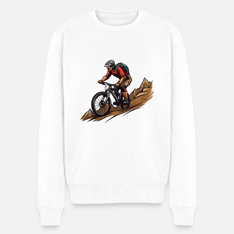 Sports de VTT - Pull Premium bio Homme - blanc
