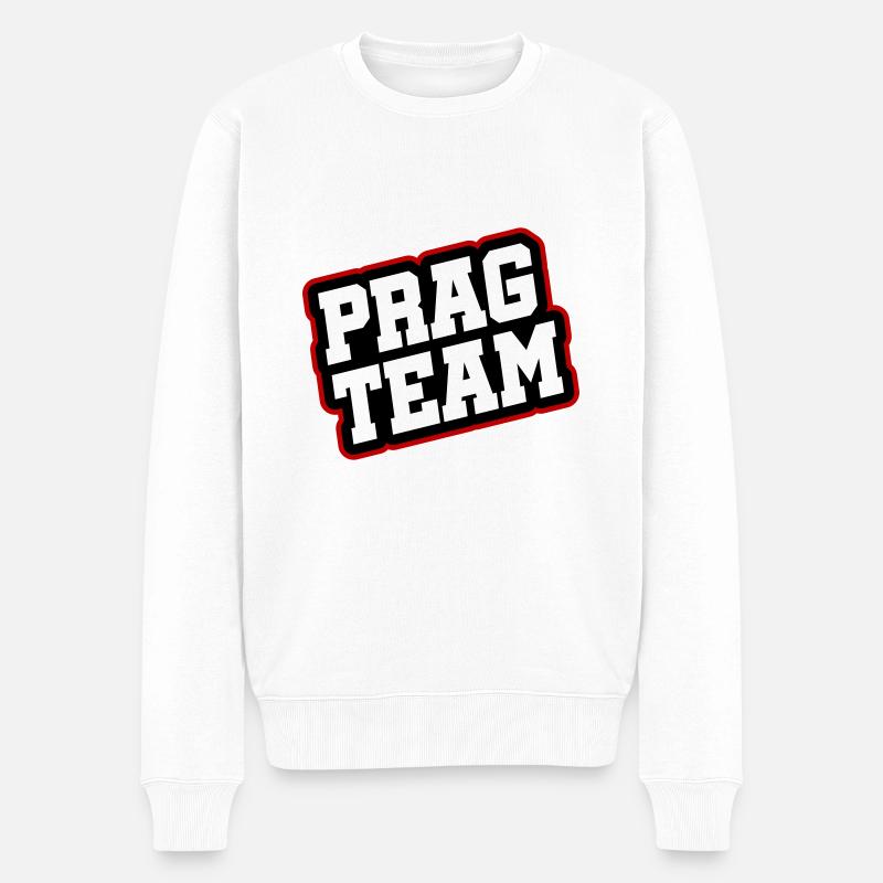 L’équipe de Prague - Pull Premium bio Homme - blanc