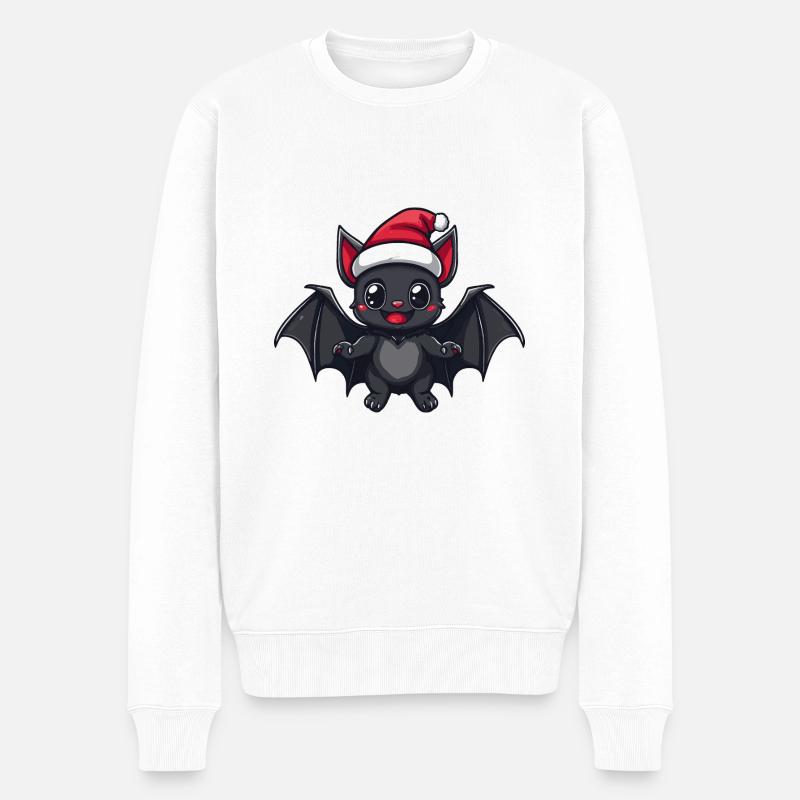 Chauve-souris Noël Noël - Pull Premium bio Homme - blanc